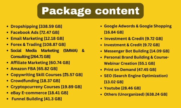 2TB Bundle of best money making courses - Image 2